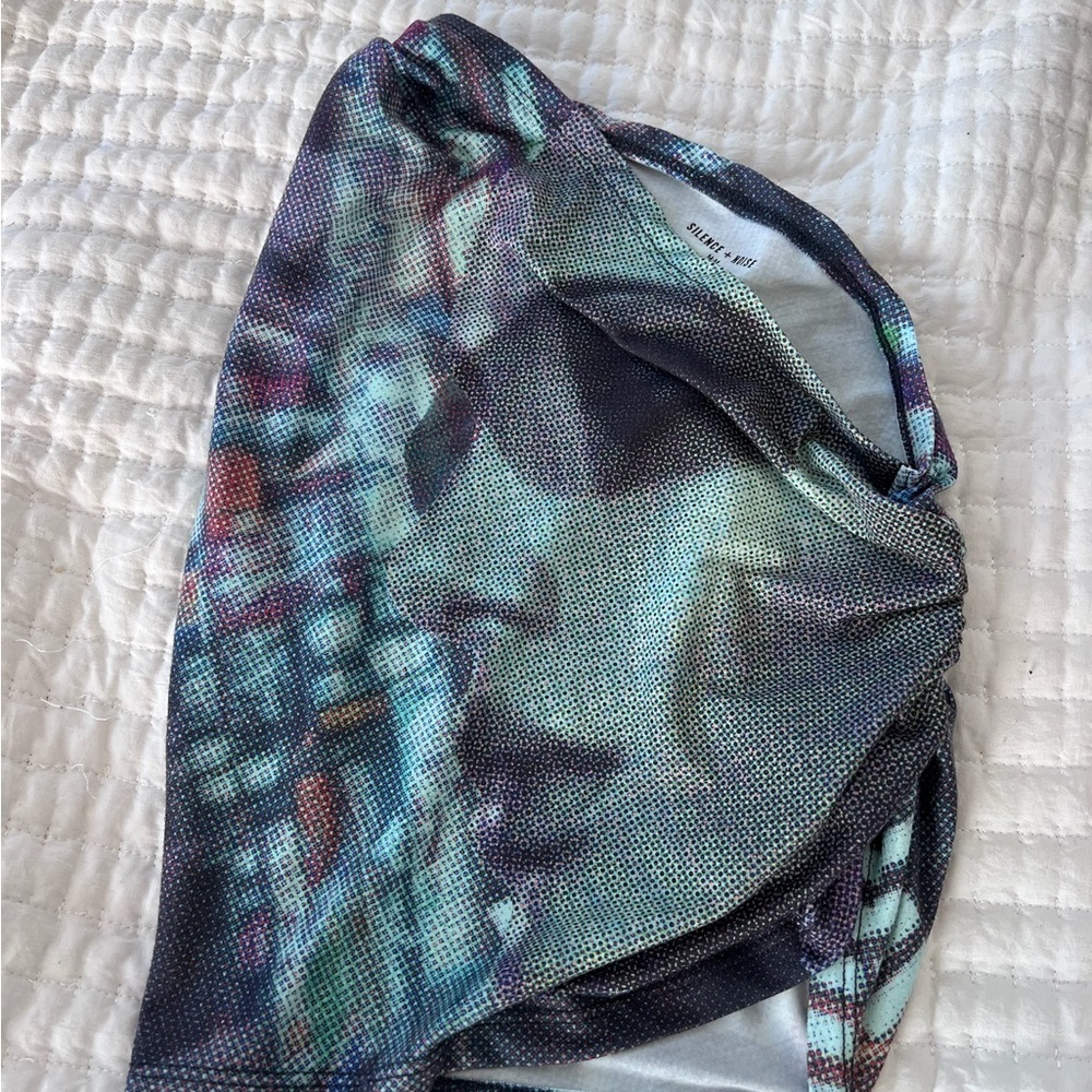 Silence + Noise Multicolor Graphic Top